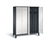 C+P Schwarz-Weiss-Spind Classic, H1850xB1590xT500mm