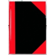 STYLEX® Geschäftsbuch, kariert, A4, Einbandfarbe: schwarz/rot, 96 Blatt