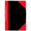 STYLEX® Geschäftsbuch, kariert, A4, Einbandfarbe: schwarz/rot, 96 Blatt