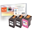 Peach Spar Pack Plus Druckköpfe kompatibel zu HP No. 62, C2P04AE, C2P06AE