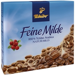 Tchibo Kaffee, Feine Milde, naturmild, gemahlen, Vakuumpack, 2 x 250 g (500 g)