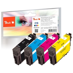 Peach Spar Pack Tintenpatronen kompatibel zu Epson No. 16, T1626