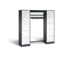 C+P Offene Garderobe Serie 8070, H1950xB1870xT480mm