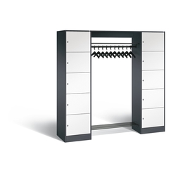 C+P Offene Garderobe Serie 8070, H1950xB1870xT480mm