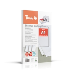 Peach Thermobindemappe weiss für 60 Blätter (A4, 80g/m2), 20 Stück - PBT306-01