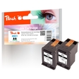 Peach Doppelpack Druckköpfe schwarz kompatibel zu HP No. 651 bk*2, C2P10AE
