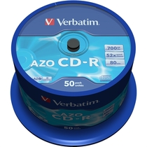 Verbatim® CD-R, Spindel, einmalbeschreibbar, 700 MB, 80 min, 52 x (50 Stück)