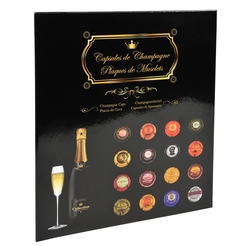 Sammelalbum für 64 Champagner-Kapseln