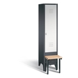C+P Garderobenschrank Classic, H1850xB420xT500mm