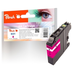 Peach Tintenpatrone magenta kompatibel zu Brother LC-221M