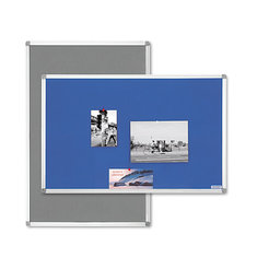 magnetoplan® Pinnwand Typ SP - Textil, grau - BxH 900 x 600 mm