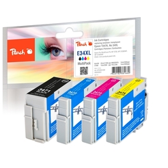 Peach Spar Pack Tintenpatronen XL kompatibel zu Epson No. 34XL, T3476