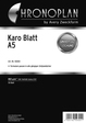 Chronoplan Formular Karo-Blatt A5