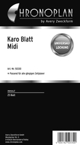 Chronoplan Formular Karo-Blatt Midi