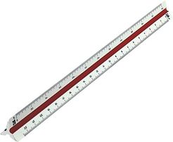 RUMOLD Präzisions-Dreikantmaßstab 160, 160/DIN/30, weiß, ingenieur DIN, 30cm