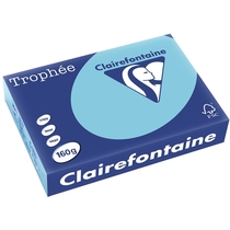 Clairefontaine Trophee Papier Pastell/1105C A4 blau 160g Inh. 250 Blatt
