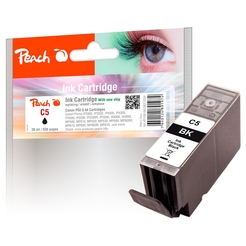 Peach Tintenpatrone schwarz kompatibel zu Canon PGI-5bk, 0628B001