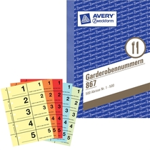 Avery Zweckform Garderobennummern