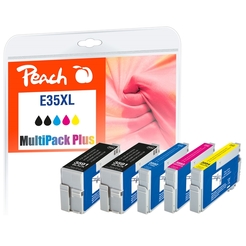 Peach Spar Pack Plus Tintenpatronen XL kompatibel zu Epson No. 35XL