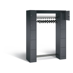 C+P Offene Garderobe Serie 8070, H1950xB1430xT480mm