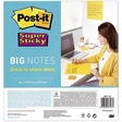Post-it® Big Notes Super Sticky/BN11-EU 27,9 x 27,9 cm ultragelb