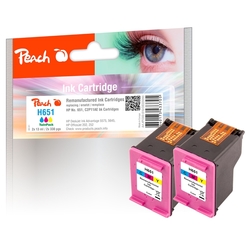 Peach Druckkopf color kompatibel zu HP No. 651 c*2, C2P11AE