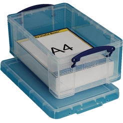 Really Useful Box® Aufbewahrungsbox 9 Liter/ 9C, B255xH395xT155 mm, transparent