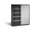C+P Schiebetürenschrank  Acurado, H1950xB1600xT400mm, Korpus: Schwarzgrau, Türen: Weißaluminium