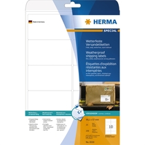HERMA SPECIAL A4 Versandetiketten Folie wetterfest 25 Blatt