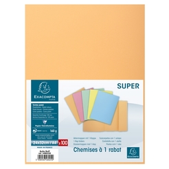 100er Packung Aktenmappe 1 Klappe SUPER 160 24x32cm