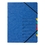 Ordnungsmappe, Fächermappe Karton, 5-7 Fächer, blau,