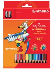 Dreikant-Buntstift STABILO® Trio®, dick Etui