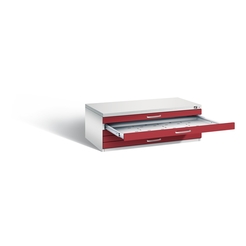 C+P Flachablageschrank Serie 7100_7200, H420xB1100xT765mm