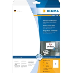 HERMA SPECIAL A4 Etiketten Movables / ablösbar 25 Blatt / Packung