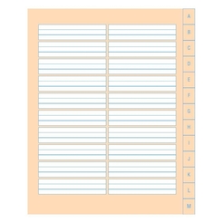 Formati Wörterheft Register Quart W.3 - 40 Blatt 80g/qm 6/6/6mm liniert+1 MST