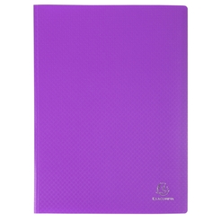 Sichtmappe aus PP 500µ, 60 Kristallhüllen OPAK - A4 - Violett