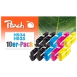 Peach 10er-Pack Tintenpatronen kompatibel zu HP No. 934, No. 935