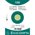 EXACOMPTA Karteikarte, liniert, A6, Karton, 205 g/m², grün (100 Stück)