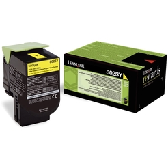 LEXMARK™ Toner Rückgabekassette, 802SY, original, gelb, 2.000 Seiten