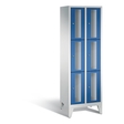 CP CLASSIC Fächerschrank, Fachhöhe 510 mm, mit Füßen, 6 Fächer, Breite 610 mm Tür enzianblau