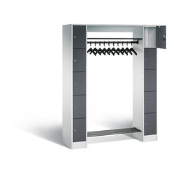 C+P Offene Garderobe Serie 8070, H1950xB1430xT480mm