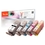 Peach Spar Pack Tintenpatronen, XL-Ergiebigkeit, kompatibel zu Canon CLI-521, PGI-520