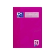 OXFORD Touch Schulheft A4 16 Blatt L. 25, Pink, 16 Blatt Optik Paper, abgerundete Ecken