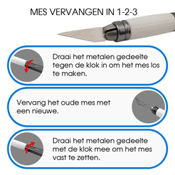 ACROPAQ AK001 - Metall Skalpell Cutter - Bastelmesser