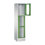 CP CLASSIC Fächerschrank, Fachhöhe 510 mm, mit Sockel, 3 Fächer, Breite 420 mm Tür resedagrün