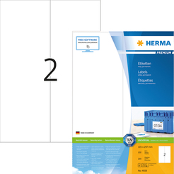 HERMA PREMIUM A4 Etiketten 100 Blatt / Packung