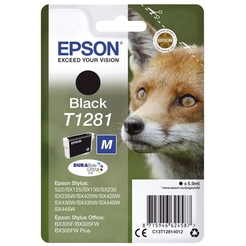 EPSON® Tintenpatrone T12814012 / T1281, schwarz/C13T12814012 6 ml