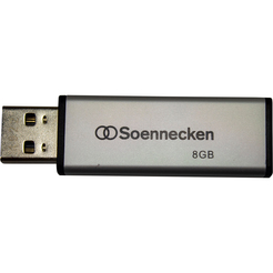 Soennecken USB-Stick 71612 2.0 8GB schwarz/silber