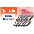 Peach 10er-Pack Tintenpatronen HY kompatibel zu Epson No. 26XL