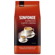 JACOBS Espresso, SINFONIE CAFFÈ CREMA, koffeinhaltig, ganze Bohne (1 kg)